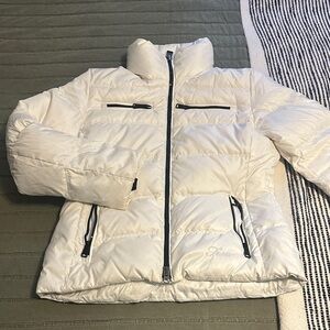 Women's White Sports Puffer Jacket